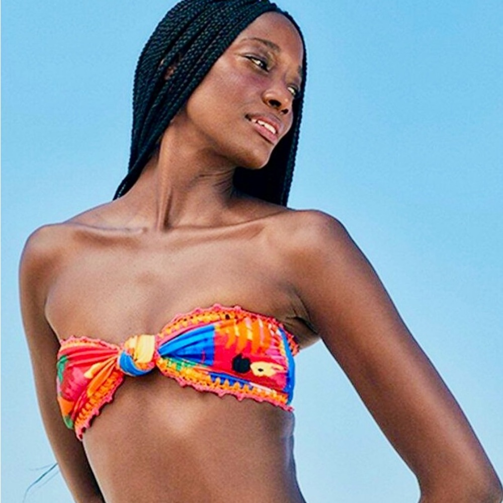 Farm Rio Macaw Party Bandeau Bikini Top and bottom - Picture 7 of 7